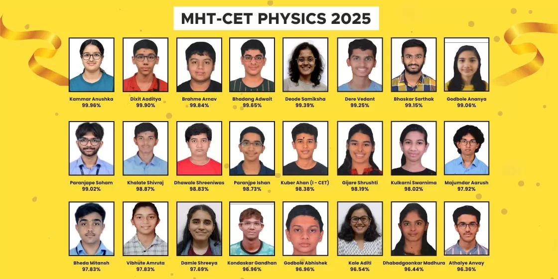 learnac toppers physics MHT-CET result 2024-25