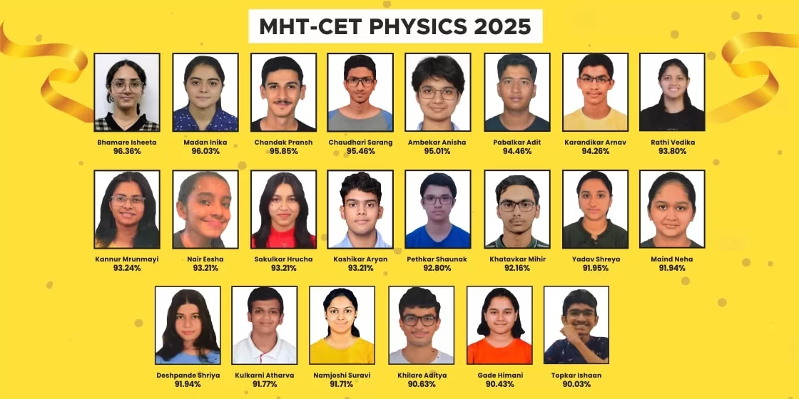 learnac toppers physics MHT-CET result 2024-25